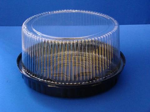 T2529-L 10" Cake Dome (shown with T2529-BLK Deep PET Base)